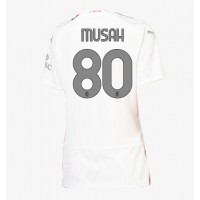 AC Milan Yunus Musah #80 Vonkajší Ženy futbalový dres 2023-24 Krátky Rukáv